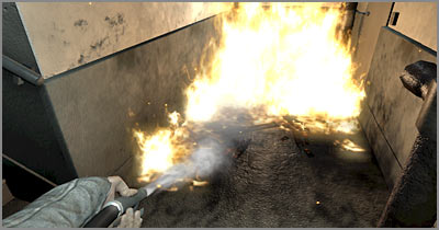 Ignore the noises coming from the background, because you won't have to worry about any monsters breaching the door to this parking lot - Episode 2 Scene 3 - Episode 2 - Alone in the Dark - Game Guide and Walkthrough