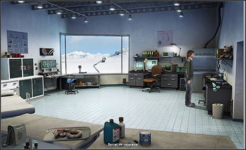 Runes desk is located at the entrance (to the right) - Gather equipment for studying bears - Day 1 - Alpha Polaris - Game Guide and Walkthrough