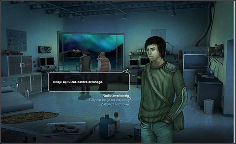 Go out to the corridor and knock at Als door (bottom right) - Check if others are all right - Night 1 - Alpha Polaris - Game Guide and Walkthrough