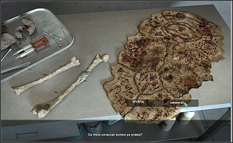 Symbol no 2 (on the right) looks like a half of sea symbol (a line and plus characters meaning fish), but there is additionally rock above a line, same as one of two rocks from the article - Examine bones left in the hood - Day 2 - Alpha Polaris - Game Guide and Walkthrough