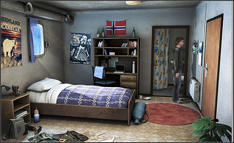 Leave Novas room and go to yours - Gather the necessary equipment for an expedition to the glacier - Day 3 - Alpha Polaris - Game Guide and Walkthrough