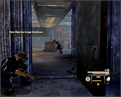 If you won't make it in time, police officers will start to show up in the area - Walkthrough - Rome - Investigate Delivery at Warehouse - Walkthrough - Rome - Alpha Protocol: The Espionage RPG - Game Guide and Walkthrough