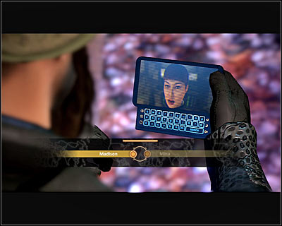 A cutscene with Mina Tang will begin right after you defeat the guards and you will be able to choose your handler for this mission - Walkthrough - Rome - Investigate Marburgs Villa - Walkthrough - Rome - Alpha Protocol: The Espionage RPG - Game Guide and Walkthrough