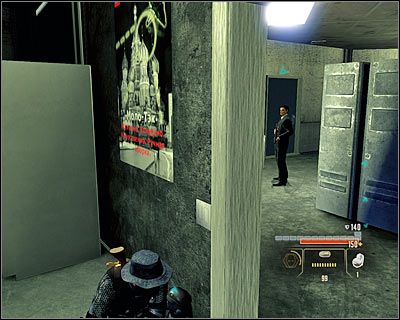If you don't want to raise the alarm, go into the left corridor (M18, 3) - Walkthrough - Moscow - Prevent Surkovs Escape - Walkthrough - Moscow - Alpha Protocol: The Espionage RPG - Game Guide and Walkthrough