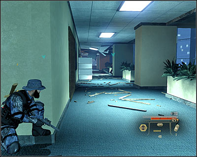 The exploration of the first floor will begin with the elevator (M8B, 1) - Walkthrough - Moscow - Intercept Surkov at US Embassy - Walkthrough - Moscow - Alpha Protocol: The Espionage RPG - Game Guide and Walkthrough