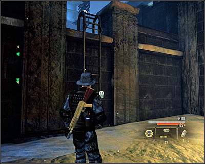 If you don't want to talk with the guard, head to the ladder located on the right side (M8A, 2) - Walkthrough - Moscow - Intercept Surkov at US Embassy - Walkthrough - Moscow - Alpha Protocol: The Espionage RPG - Game Guide and Walkthrough