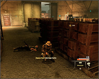 Completing this task will be fairly easy if you've chosen to go to the southern hangar (M2, 15) or pretty hard in case you used the balconies to get to the tower - Walkthrough - Saudi Arabia - Bug Al-Samad Airfield - Walkthrough - Saudi Arabia - Alpha Protocol: The Espionage RPG - Game Guide and Walkthrough