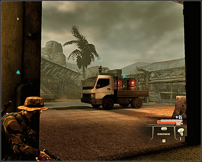 The more risky option is to get to the southern hangar (M2, 15), which can be justified by the by the will to complete another side mission - Walkthrough - Saudi Arabia - Bug Al-Samad Airfield - Walkthrough - Saudi Arabia - Alpha Protocol: The Espionage RPG - Game Guide and Walkthrough