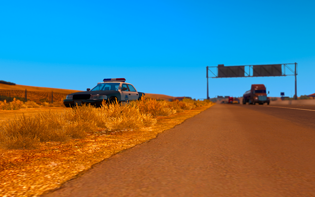 1 - Traffic lights; Police - Driving your truck across the States - American Truck Simulator - Game Guide and Walkthrough