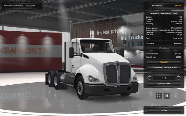 The game offers two truck models, one of each make - Truck models - Truck dealers - American Truck Simulator - Game Guide and Walkthrough