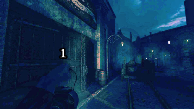 As you go on, you will run into a cart and factory entrance - Offices and The Warehouse | Walkthrough - Walkthrough - Amnesia: A Machine for Pigs Game Guide