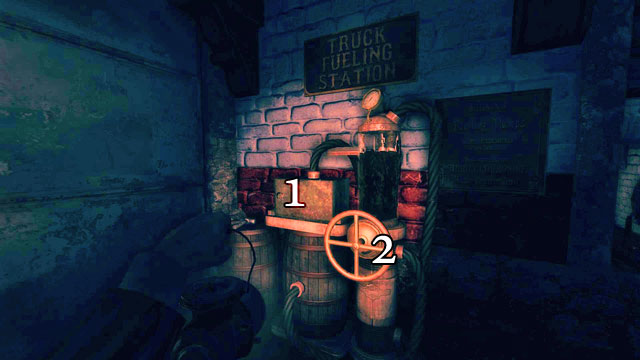 Take the canister into the storage that you have left across the window - Offices and The Warehouse | Walkthrough - Walkthrough - Amnesia: A Machine for Pigs Game Guide