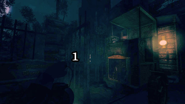 The car will slightly roll back and move out of the way into the cemetery [1] - Offices and The Warehouse | Walkthrough - Walkthrough - Amnesia: A Machine for Pigs Game Guide