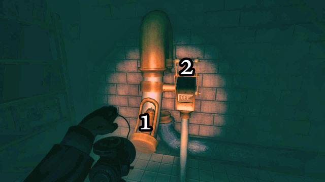 A container will fall out of the machine - Liquid Mixer | Walkthrough - Walkthrough - Amnesia: A Machine for Pigs Game Guide