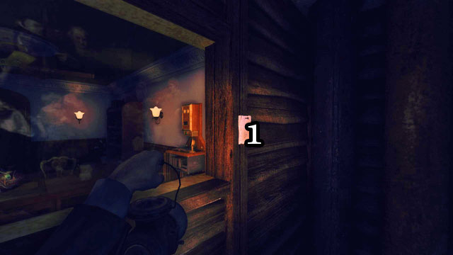 After you move one of the rifles, you will access a secret passage - The Residence - Part One | Collectibles - Collectibles - Amnesia: A Machine for Pigs Game Guide