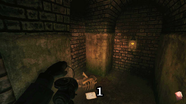 The note is to the right of the entrance, by the bones [1] (October 22th 1899) - The Sewers | Collectibles - Collectibles - Amnesia: A Machine for Pigs Game Guide
