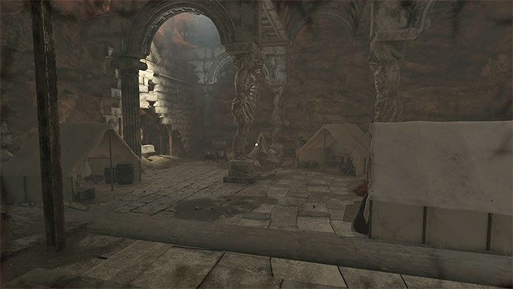 You will reach the camp, and there are several secrets to find in the 3 nearby tents - Amnesia Rebirth: The Portal Chamber (2th visit) - walkthrough, secrets - Walkthrough - Amnesia Rebirth Guide