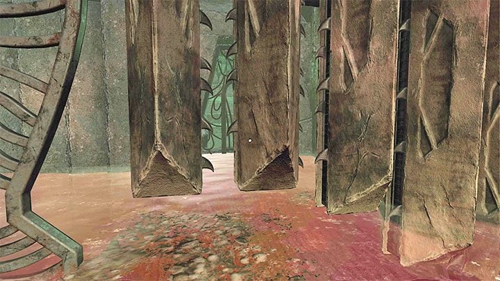 Turn left immediately to slide under the partially raised gate (picture above) - Amnesia Rebirth: The Hunting Grounds - walkthrough, secrets - Walkthrough - Amnesia Rebirth Guide