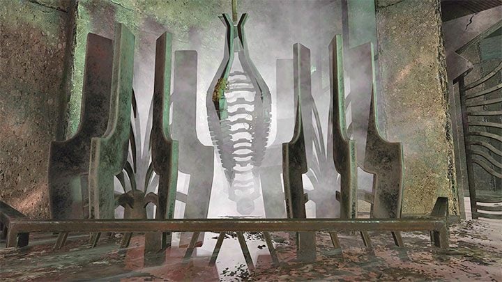 Return to the tank and approach the hanging object from picture 1 - Amnesia Rebirth: The Hunting Grounds - walkthrough, secrets - Walkthrough - Amnesia Rebirth Guide