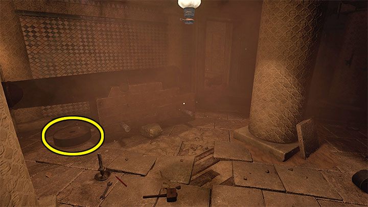 The new puzzle is about "building" a cannon and then pushing it towards the weakened floor to gain access to the room with the radio - Amnesia Rebirth: The Fortress - walkthrough, secrets - Walkthrough - Amnesia Rebirth Guide