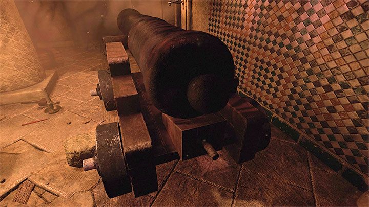 Stand behind the cannon and start pushing it - Amnesia Rebirth: The Fortress - walkthrough, secrets - Walkthrough - Amnesia Rebirth Guide