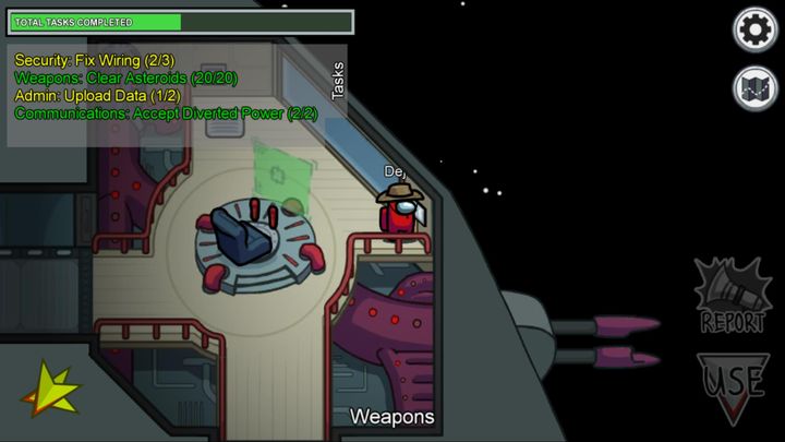 There are two cannons on the right side - Among Us: Tasks - which not to pretend? - FAQ - Among Us Guide