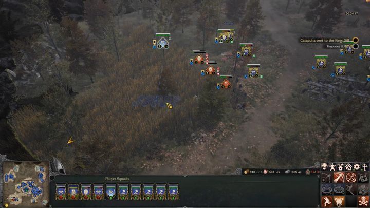 Approach the catapults near the town - select your units and dispatch enough of them to make room for 5 catapults - Wells Under Siege, King Edward - Anglo-Saxons Walkthrough - King Edward the Confessor - Ancestors Legacy Game Guide