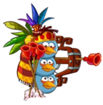 Weak Spot - Deals 90% damage - Blue Jay, Jake and Jim - Birds and their classes - Angry Birds Epic - Game Guide and Walkthrough