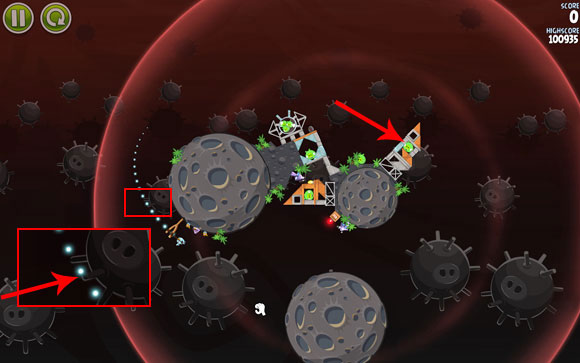 A pretty easy level - Level 3-24 - Danger Zone - Angry Birds Space - Game Guide and Walkthrough