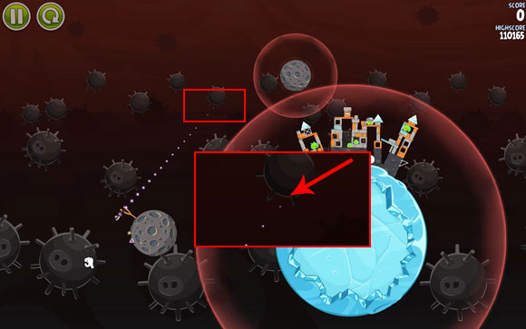 A pretty difficult level - Level 3-2 - Danger Zone - Angry Birds Space - Game Guide and Walkthrough