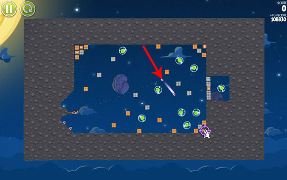 You can reach the limit of the required score even with three birds, but this level is very unpredictable and it may happen that you will need to use the fourth one - Level 1-29 - Pig Bang - Angry Birds Space - Game Guide and Walkthrough