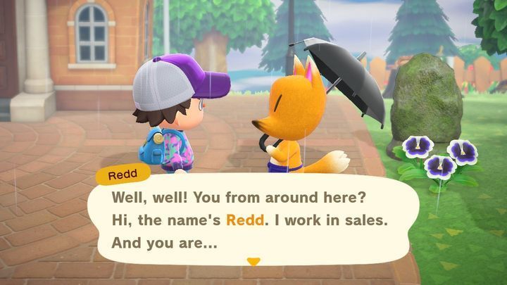 This is Redd. - ACNH: Redd - how to meet? - Characters visiting the island - Animal Crossing New Horizons Guide