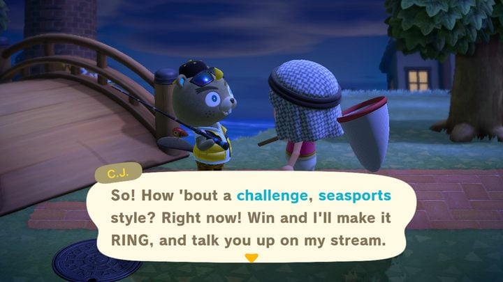 Heres C.J. - ACNH: C.J. - how to meet? - Characters visiting the island - Animal Crossing New Horizons Guide