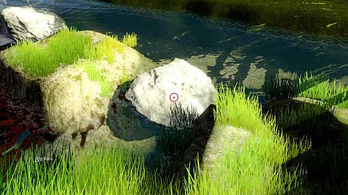 Back to the rivulet and go to the one of two big rocks (picture) - Walkthrough - Entering the house - Walkthrough - Anna Game Guide & Walkthrough