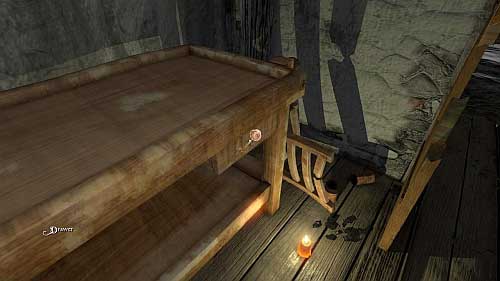 Now look under the tabletop on the right where you will se the drawer (picture) - House - part 1 - Walkthrough - Anna Game Guide & Walkthrough