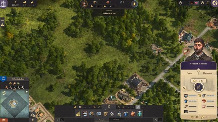 Click on a house or a dweller, and you will be provided with settlers needs and happiness level on the right side of the screen - Anno 1800: Development and dwellers needs - Basics - Anno 1800 Game Guide