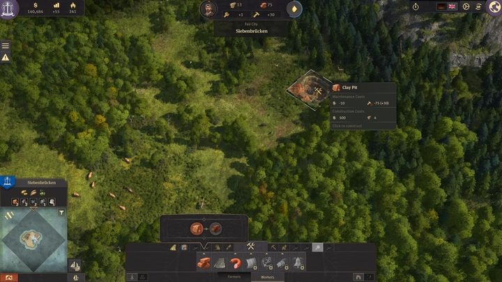 Once you have your workers, you can build a clay pit - Anno 1800: 5 steps to build an epic empire - City management - Anno 1800 Game Guide
