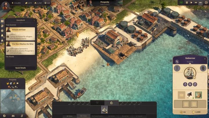You need to send out another ship that will transport refugees to your island - Anno 1800: Chapter 3 - Prosperity Walkthrough - Campaign - Anno 1800 Game Guide