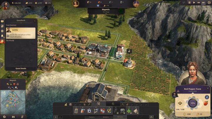 Use one of the nearby islands to start cultivating red peppers - Anno 1800: Chapter 4 - The Torch Passes Walkthrough - Campaign - Anno 1800 Game Guide
