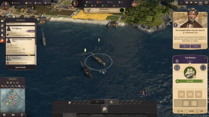 Production of a new ship takes time, costs a lot and, sometimes, may not be profitable - Anno 1800: How to buy ships from others? - FAQ - Anno 1800 Game Guide