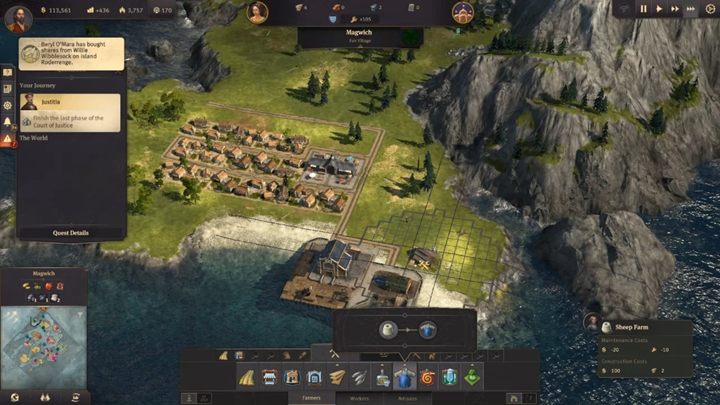When you build the port, you can start the classic modernization on the island - Anno 1800: How to settle new islands? - Basics - Anno 1800 Game Guide