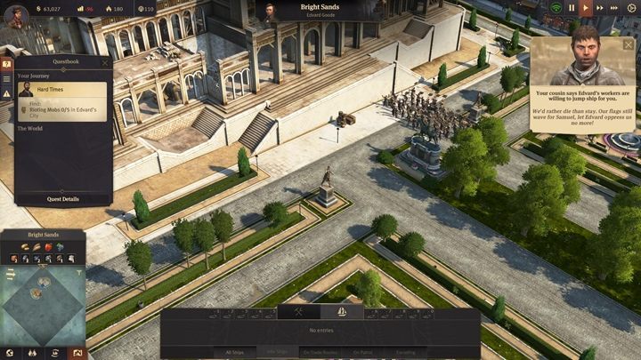 In the city, the main mission is dominated by strikes - Anno 1800: Chapter 1 - A Tale of Two Brothers Walkthrough - Campaign - Anno 1800 Game Guide