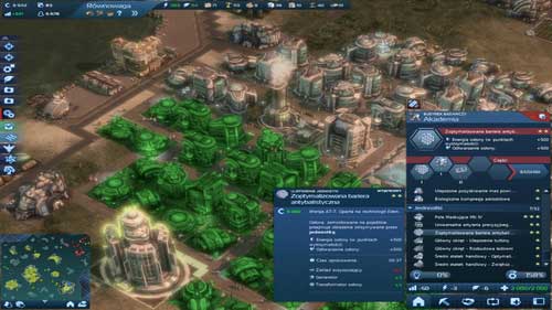 After taking the spoils of battle to the Tech base, the first thing we need to do is to create the Optimized projectile barrier, enriching our ships with a shield - much the one like F - Mission Four - Zero Hour - Chapter Three: In the Eye of the Storm - Anno 2070 - Game Guide and Walkthrough