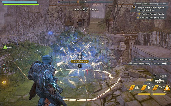 Landmarks are marked with blue on our map - Anthem Map - interesting locations, districts, hidden places, farming - Basics - Anthem Guide