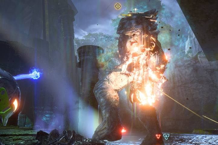 Bigger Titans mainly appear in missions or contracts as main bosses whose health bar is visible in the upper part of the screen - Enemies and bosses in Anthem - Basics - Anthem Guide
