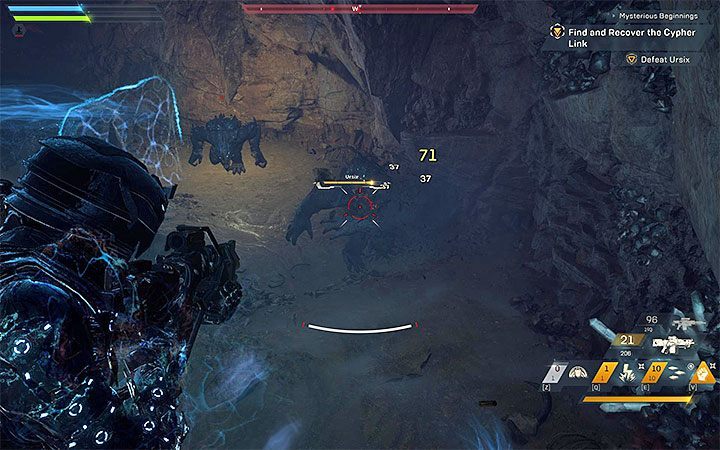 Go to the next part of the cave - you will face another two Ursix - Mysterious Beginnings | Anthem story missions walkthrough - Story missions - Anthem Guide