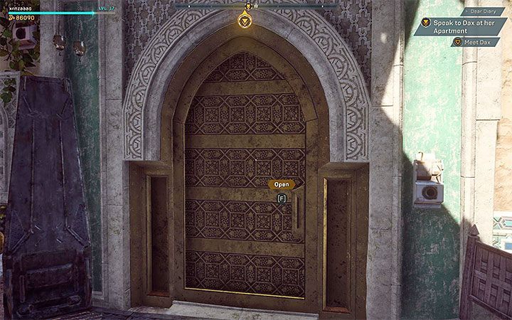 Reach Daxs apartment - it is located in the western part of the fort - Dear Diary | Anthem story missions walkthrough - Story missions - Anthem Guide