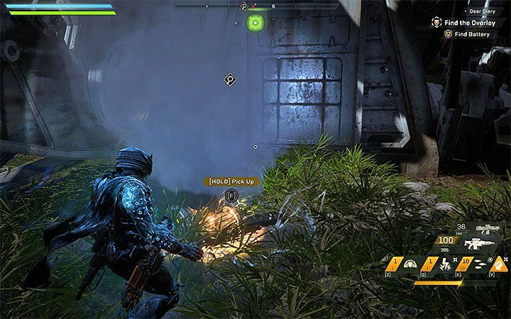 Examine the Strider after you are done with the Titan - Dear Diary | Anthem story missions walkthrough - Story missions - Anthem Guide