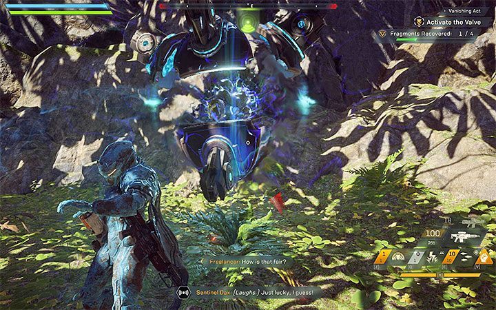 Meet with Commander Vule and then go to the bar - Vanishing Act | Anthem story missions walkthrough - Story missions - Anthem Guide