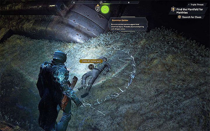 You have to meet with Matthias during Crafting the Dawn Shield Story Mission - Triple Threat | Anthem story missions walkthrough - Story missions - Anthem Guide